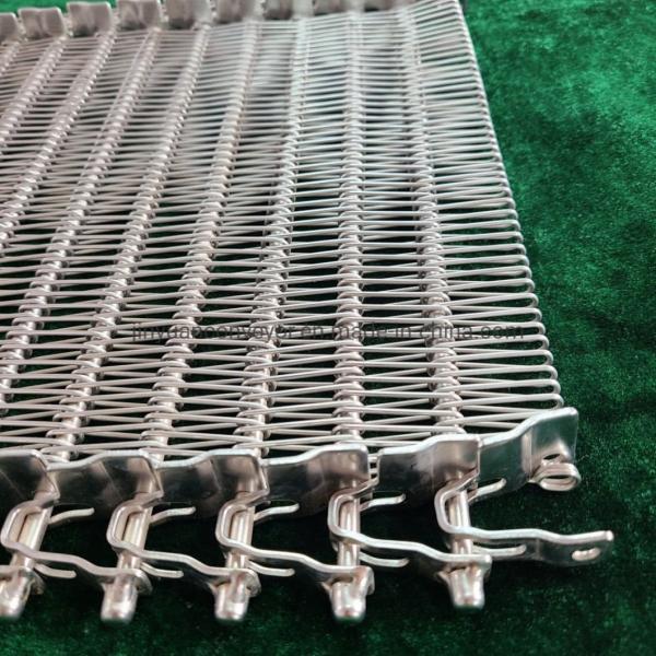 Heat Resistant Stainless Steel Spiral Wire Mesh Belt for Food Cooling Industry