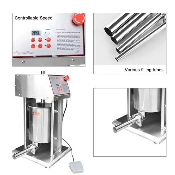 Popular Automatic Electric Sausage Making Machine 100kg/H 220v
