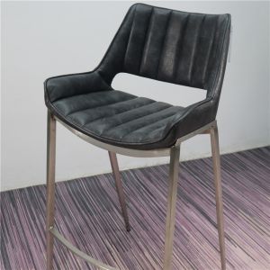 Quality Modern 76cm Stainless Steel Bar Stools With Backs for sale