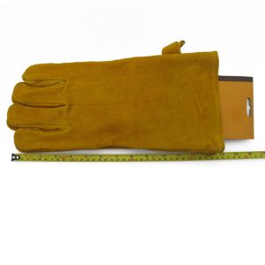 Quality 1.2mm Cowhide Leather Grill Oven Mitts 662F for sale
