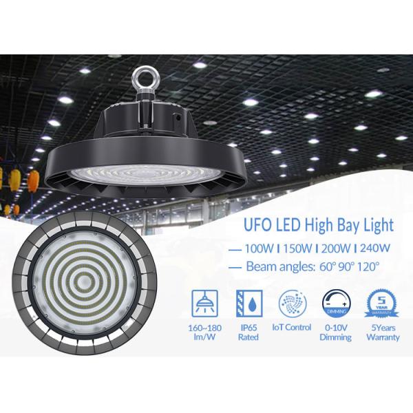 High Lumen Industrial LED High Bay Lights 100W High Bay Light Fixtures 5000k