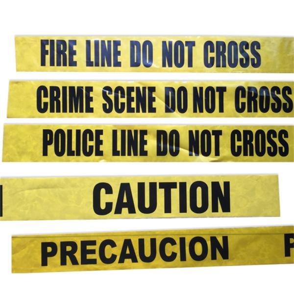 Custom Non Adhesive PE Warning Barrier Tape Road Blocking Safety Maker Caution Tape