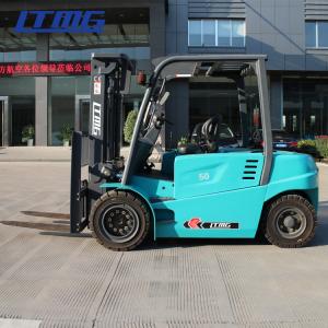 Quality 80v Battery 5 Ton Electric Forklift Rental , Manual Electric Forklift  PMP Double Axle for sale
