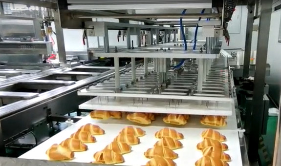 Buy Fully Automatic Croissant industrial Production Line at wholesale prices