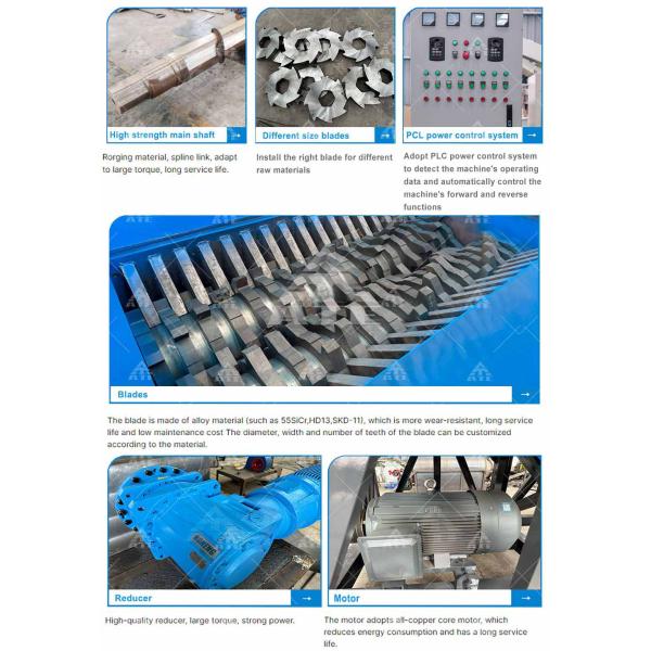 Hydraulic Metal Shredder Tire Car Shell Shredder High Productivity