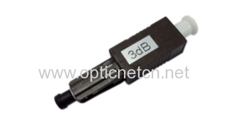 Highly Reliable Sc Fiber Optic Attenuator , 3dB Attenuator Low Return Loss