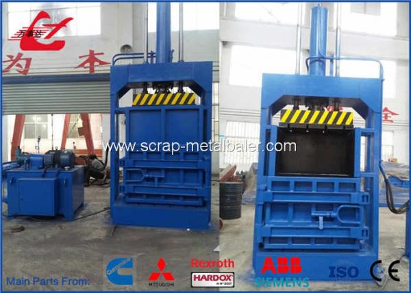 Plastic Films Vertical Compactor Plastic Baling Machine , Automatic Bale Packing Machine