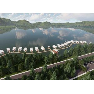 Flamboyant Luxury Prefab House Earthquake Proof Prefabricated Wooden Homes