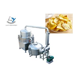 Quality PLC Control Continuous Vacuum Frying Machine , Automatic Snacks Frying Machine for sale