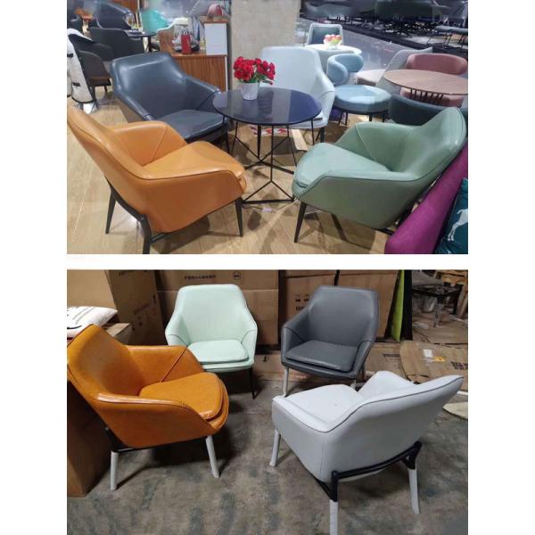 Wingback One Seater Couch Chair Navy Blue Yellow Upholstery Recliner Leather