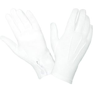 China 100% Nylon Cotton Hand White Parade Gloves 10.2 Inches on sale