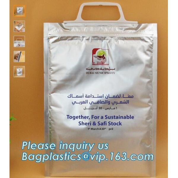 Aluminum Foil Food Use Disposable Cooler Bag Insulated Thermal Bag Organizer Storage Frozen Lunch Bag bagease bagplastic