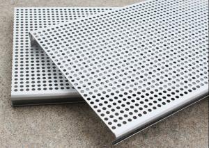 Quality PVC Coated 3003H24 Aluminum Perforated Metal Ceiling Tiles Suspended for sale