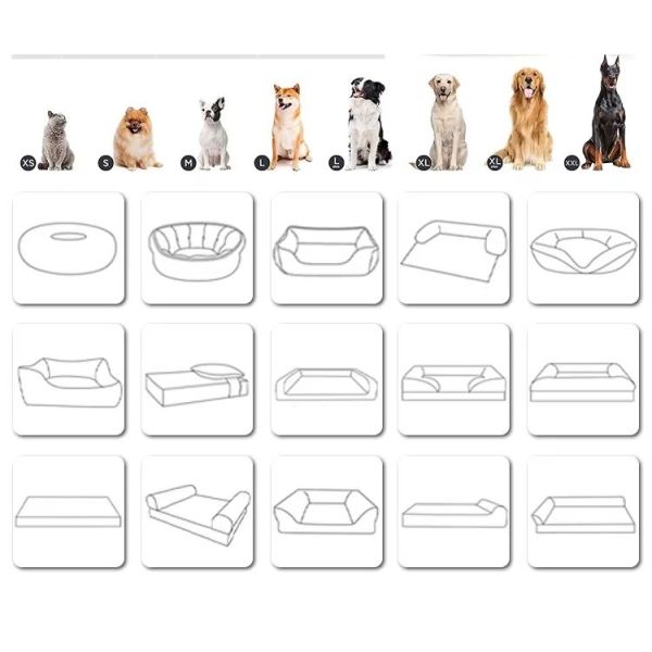 Comfortable Large Dog Bed Orthopedic Dog Bed Memory Foam With Anti Slip Material