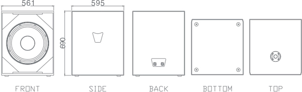 18 inch professional subwoofer S18A