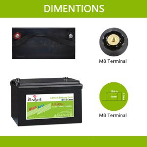 4000cycles 100Ah 12V LiFePO4 Battery Solar Energy Storage System