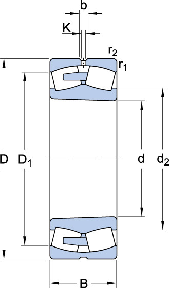 239/630 CAK/C3W33 Heavy Duty Thrust Bearing Spherical Roller , Ultra Low Friction Bearings