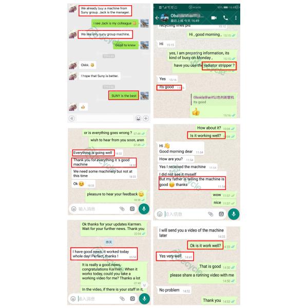 Red Waste Aluminum Copper Radiator Separator Machine AC Radiator Peeling Machine