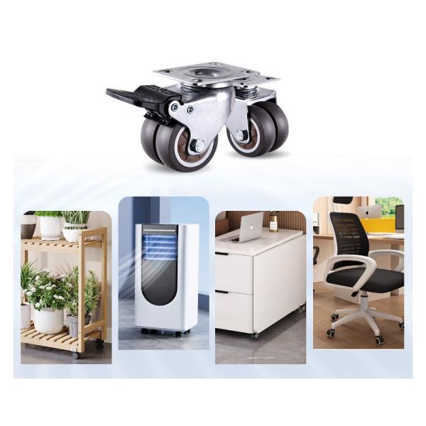 2inch Light Duty Castors Electrophoresis PU Furniture Caster Wheels Chair Wheel Castor Office Chair Wheel Roller