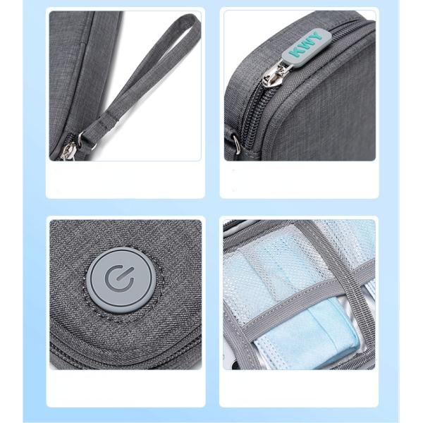 Sterilize 99.9% Solid UVC Light Portable Sanitizer Bag 19*4*11cm