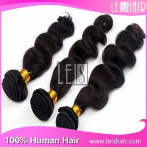 Quality large stock virgin indian loose wave hair for sale