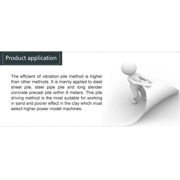 High Frequency Hydraulic Vibratory Pile Hammer Excavator Mounted Pile Driver