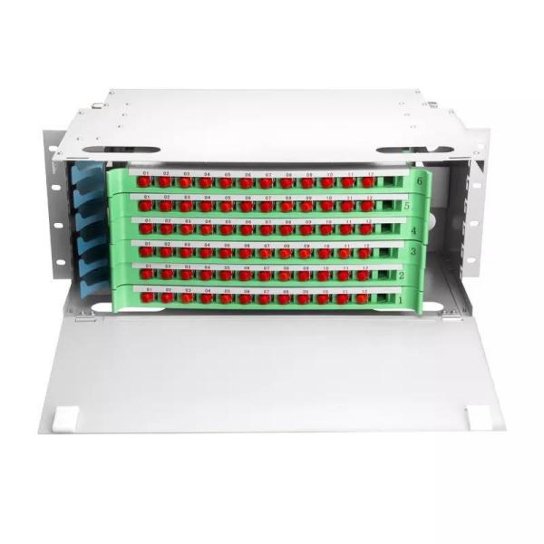 Gray ODF Patch Panel Rack 19 72 Core FC / SC Optic Distribution Frames