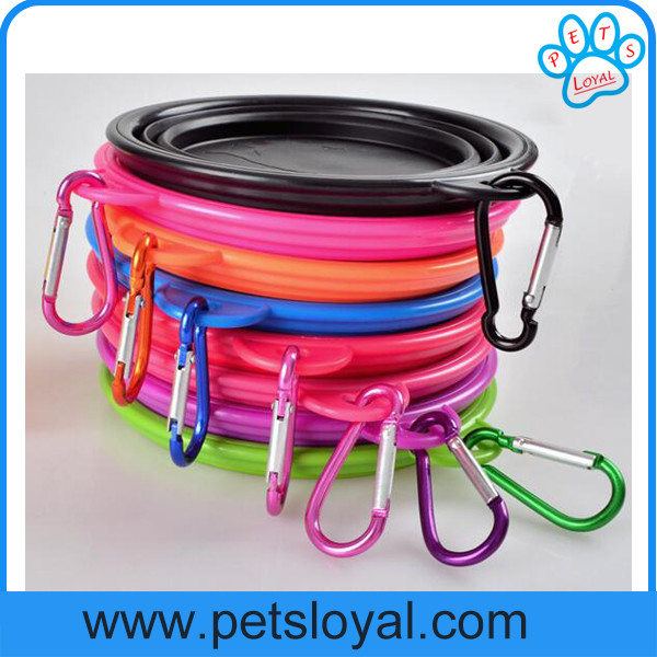 Manufacturer Silicone Pet Feeder Collapsible Travel Pet Dog Bowl