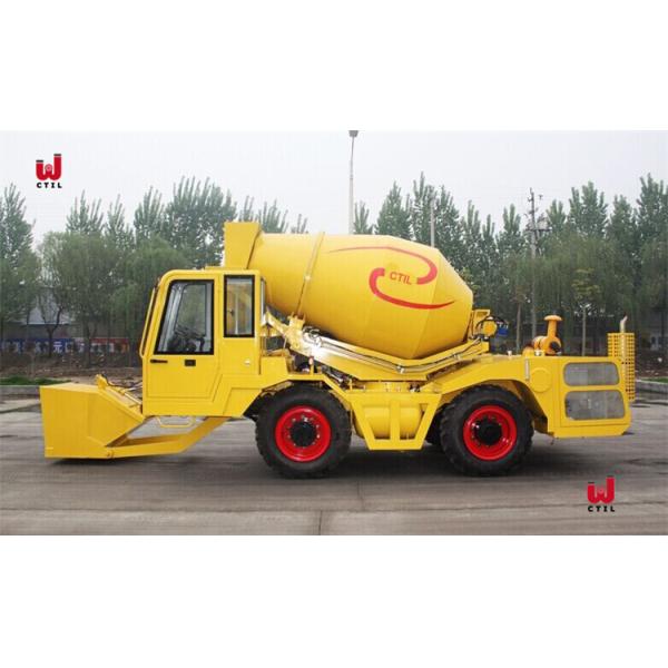 self-loading concrete mixer truck