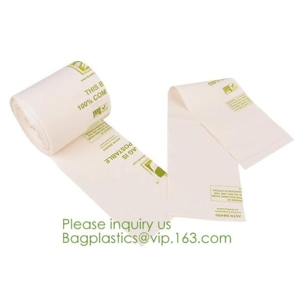 64 Gallon compostable trash bag biodegradable garbage bag, 0.9 Mil, 47"W x 60"H,cornstarch made 100% eco friendly direct