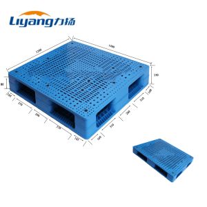 Quality Durable Virgin PP Euro Plastic Pallet Double Faced 1400x1200mm for sale
