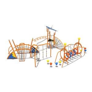 China Large Plastic Slide Kids Outdoor Playground 114mm Anti Static on sale