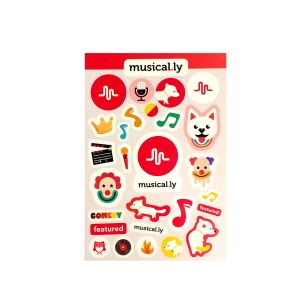 Professional Custom Paper Stickers 157gram Custom Kraft Stickers