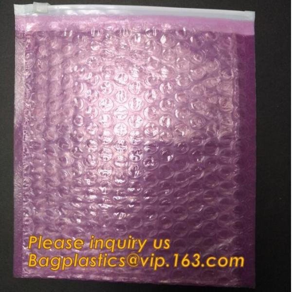air mail metallic holographi rose gold bubble padded mailer / Zip lockk bubble bag/ slider bubble bag,Holographic Factory