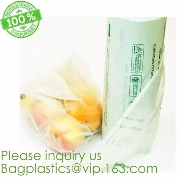 64 Gallon compostable trash bag biodegradable garbage bag, 0.9 Mil, 47"W x 60"H,cornstarch made 100% eco friendly direct