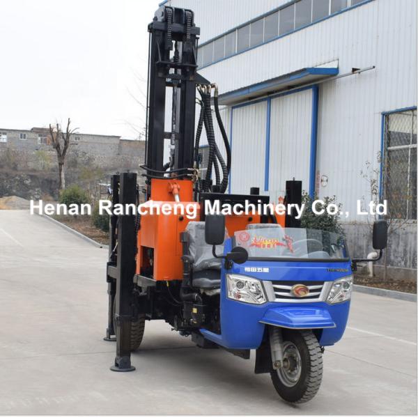 200m Depth Borehole Drilling Machine 65KW Tricycle Mounted Water Drilling Machine