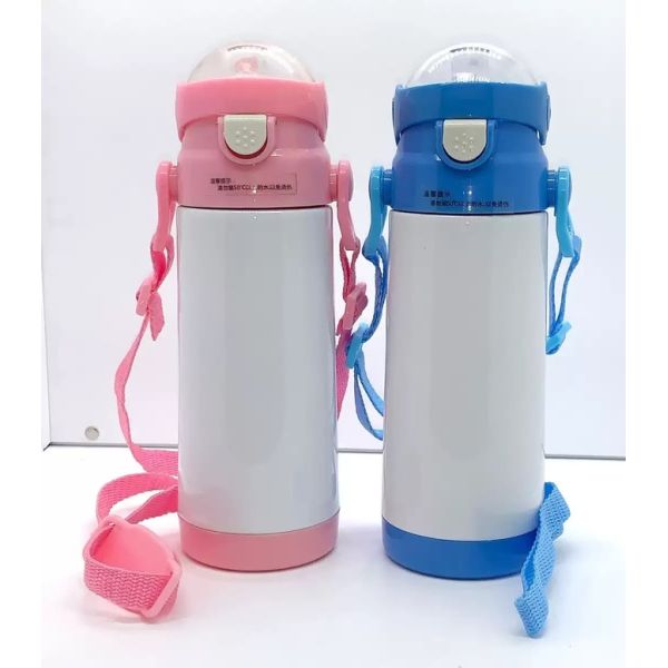 350ml And 500ml Sublimation Water Bottle Blanks With Straw Diy Custom Stainless Steel Water Bottle Sublimation