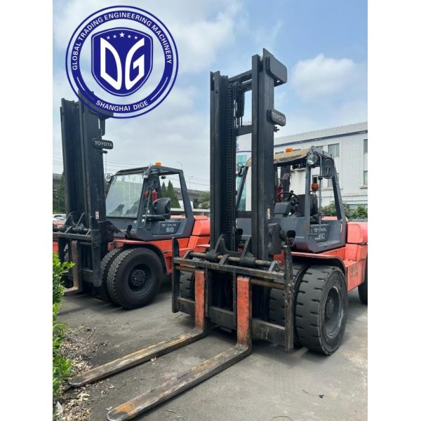 8t 8FDA80 Toyota Used Forklift Powerful Used Forklift Hydraulic Machine