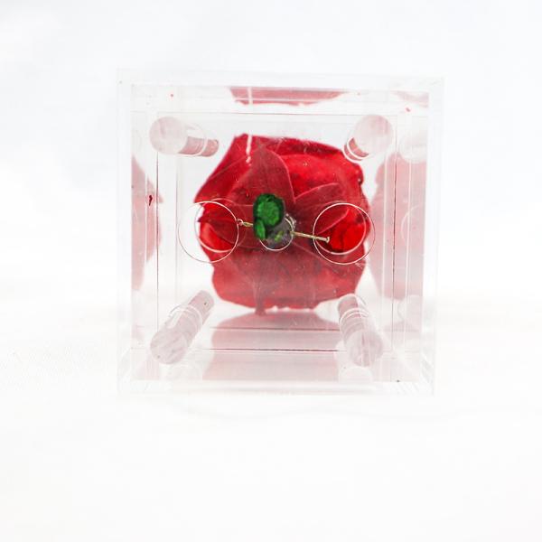 Red Preserved Rose Flower Bring Soft And Delicate Detail For Anniversary Gift