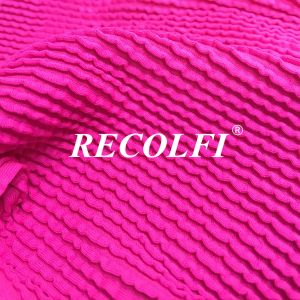 Quality Uv Fabric Protector Stretch Mesh 80CM Ribbed Swimwear Fabric for sale