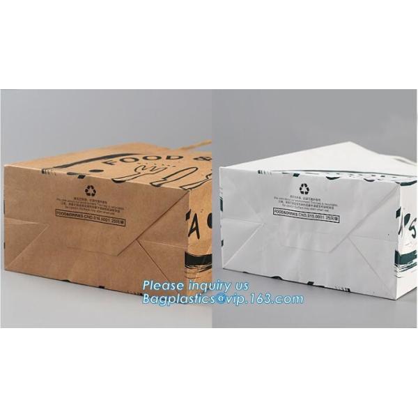 Bread Art Packing Kraft Paper Bag,Food Grade disposable Paper Bag With Logo Print,Beautiful printing Food grade package