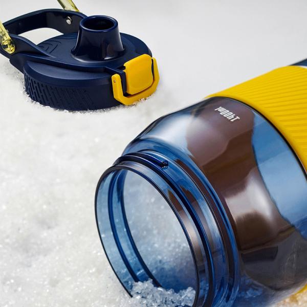 FDA Approved 64oz Clear Tritan Plastic Sport Bottles With Handle