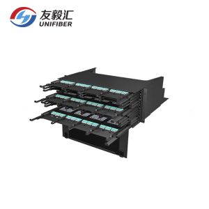 Quality 4U 576 Core High Density Modular Patch Panel MPO To LC Cassettes 8/12/24F for sale