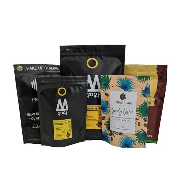 Colorful Printing Snack Packing Bag MOPP VMPET PE Matt Finish Black Moisture Proof