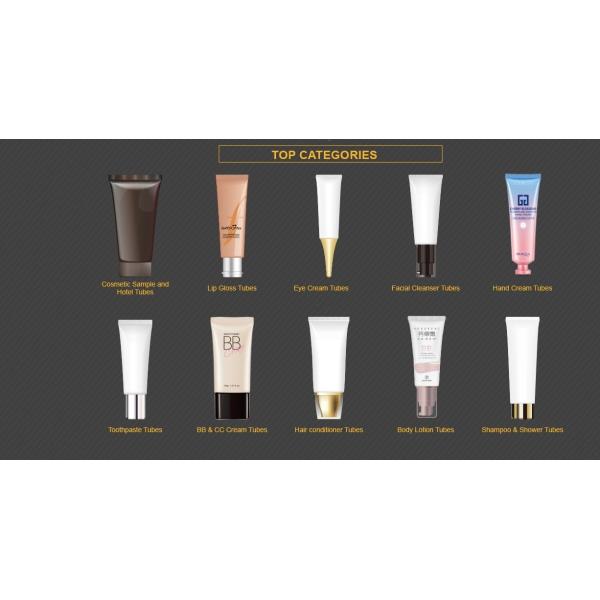 Soft 150ml Cosmetic Tube Containers , 150g 5 OZ Flip Top Cap Plastic Lotion Tubes