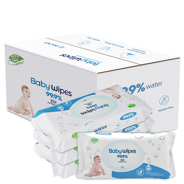 Wholesale 12 packs of 720 pieces 100% Biodegradable Water Baby Wipes