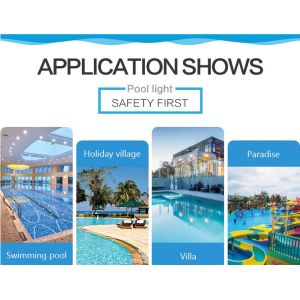 4 Wires 230mm RGB 12W IP68 12v Swimming Pool Lights