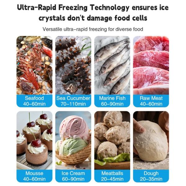 Commercial Kitchen Cold Blast Quick Freezer -80 Degrees 300 Liters Commercial Blast Freezer