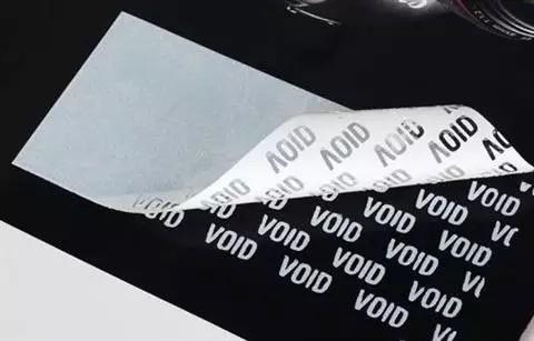 Buy Environmentally Friendly Void Self Adhesive Security Labels Dot Matrix Hologram at wholesale prices