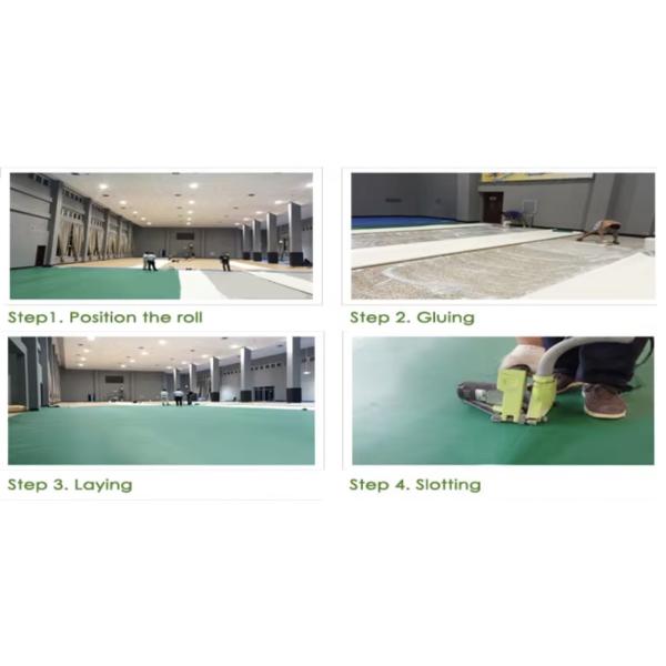 4.5mm 6mm 7mm 8mm thickness Indoor PVC Flooring for Futsal Courts Indoor Sports Flooring